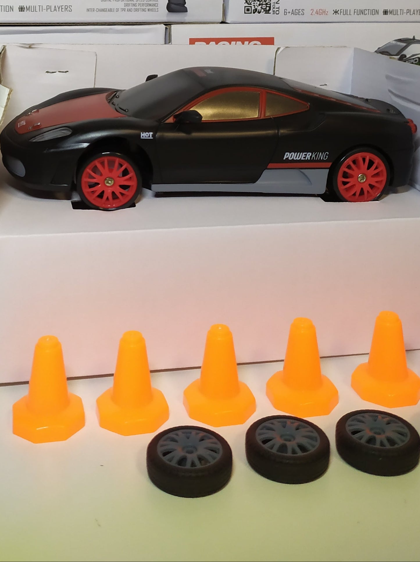 Coche teledirigido drift 1:24 FERRARI NEGRO - additional image 7