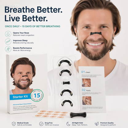 Spro AirFlow™ – Dilatador Nasal Magnético (30 Unidades)